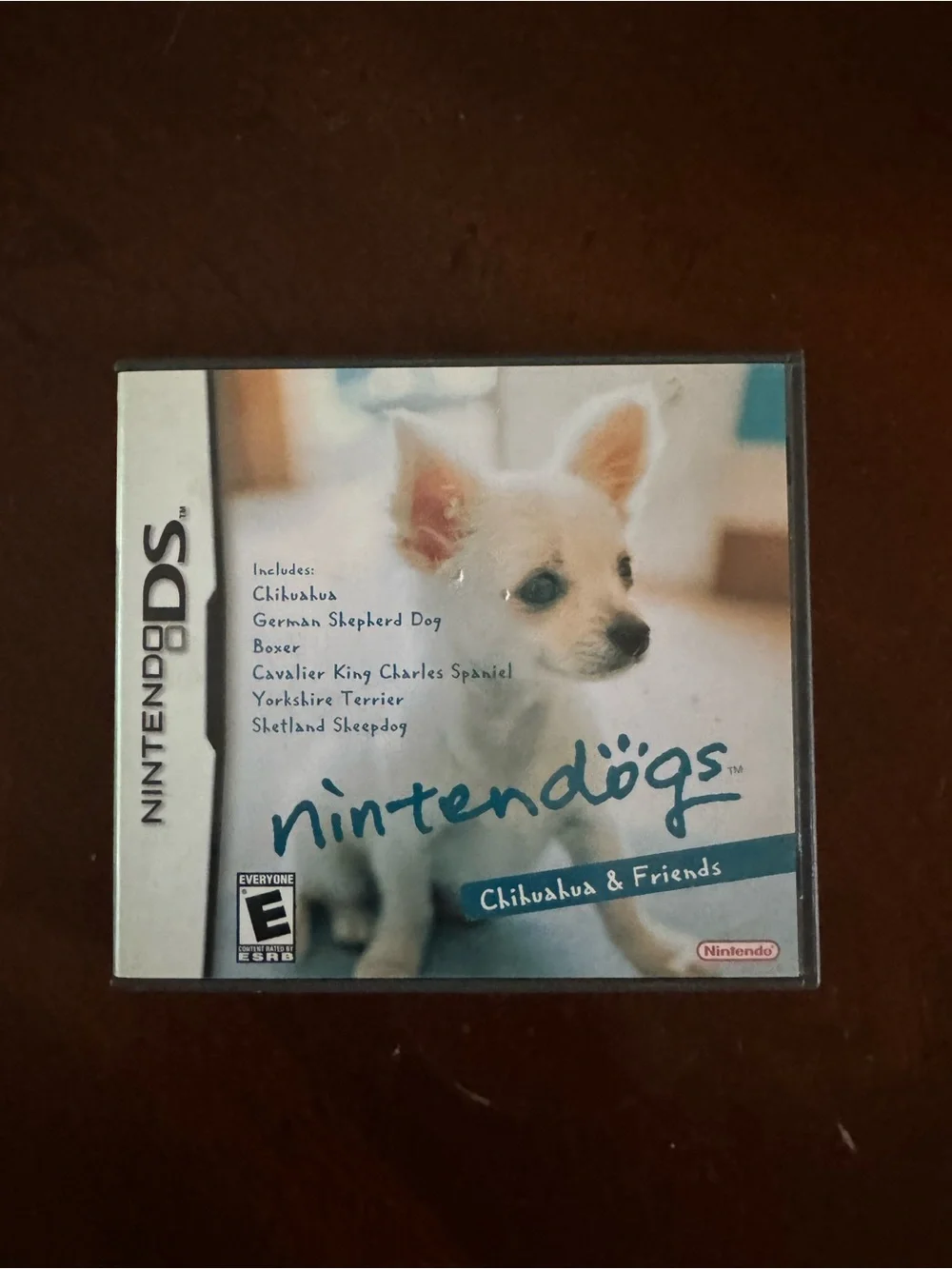 Nintendo Nintendogs: White Chihuahua Artwork - Blue Accents